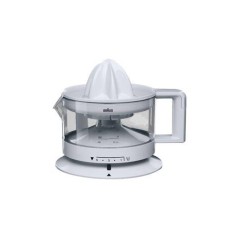 Braun Tribute Collection CJ 3000 Citrus Press - 5 Pulp Control Settings & Reverse Function - Sleek White Design